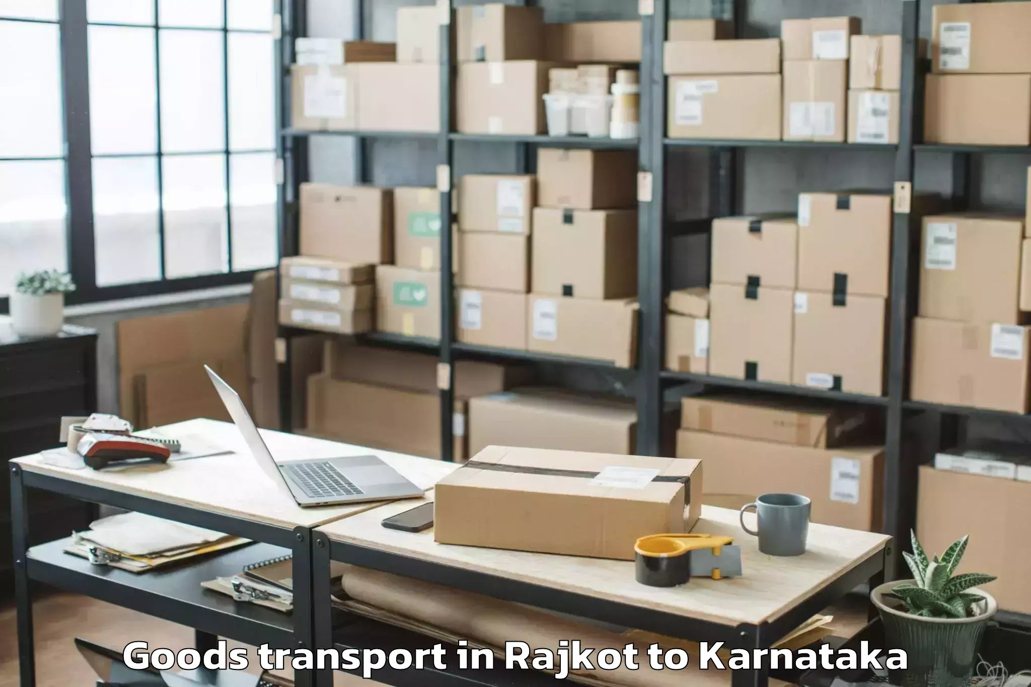 Top Rajkot to Yelahanka Goods Transport Available